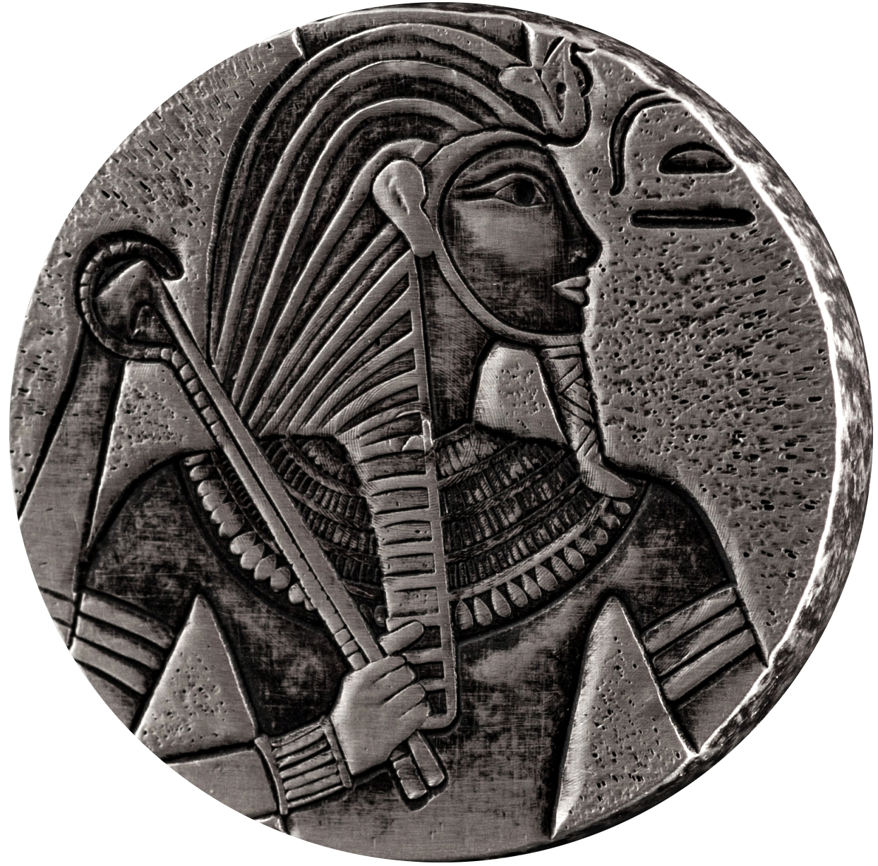 PRETYZOOM Gedenkmünze Anubis – Silber, Antikes Ägypten-Design, Sammlerstück