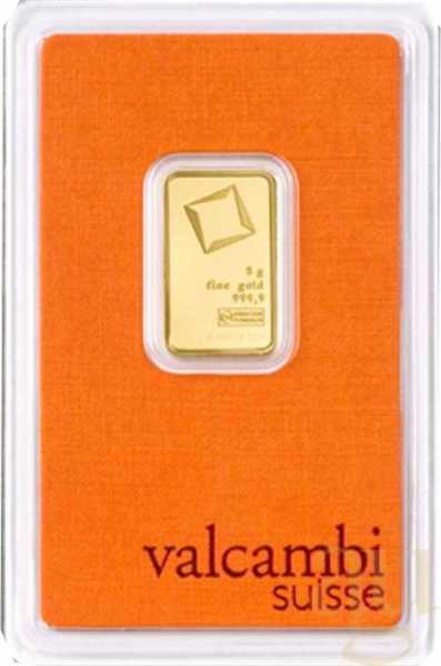 5 Gramm Goldbarren Valcambi