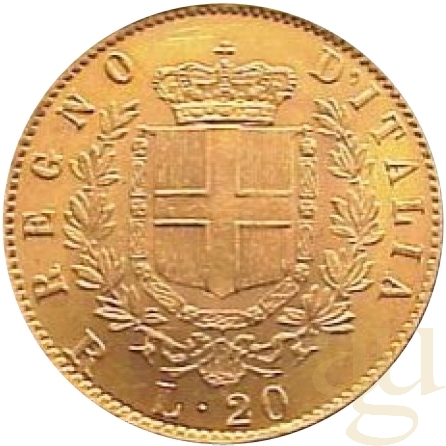 20 Lire Italien Goldmünze Emanuele