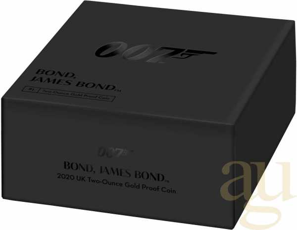 2 Unzen Goldmünze Großbritannien James Bond 007 DB5 - 2020 polierte Platte