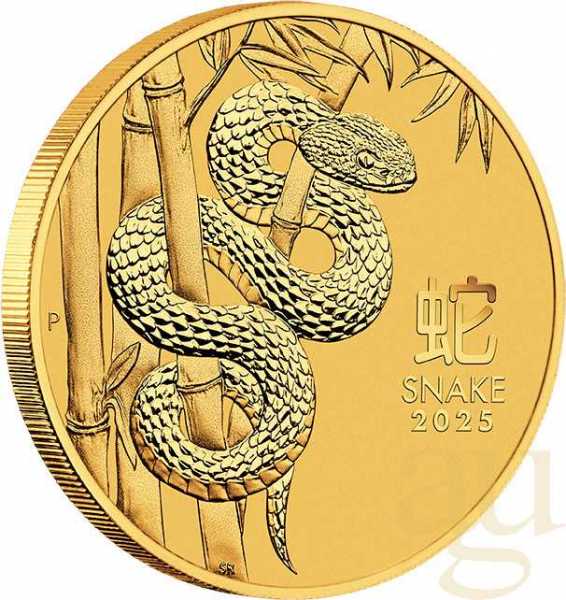 1/4 Unze Goldmünze Australien Lunar III Schlange 2025