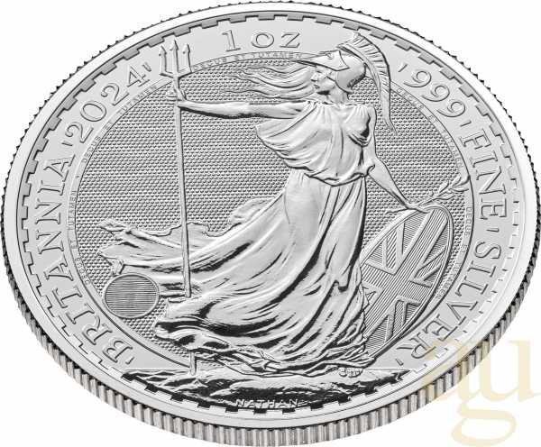 1 Unze Silbermünze Britannia 2024 - regelbesteuert