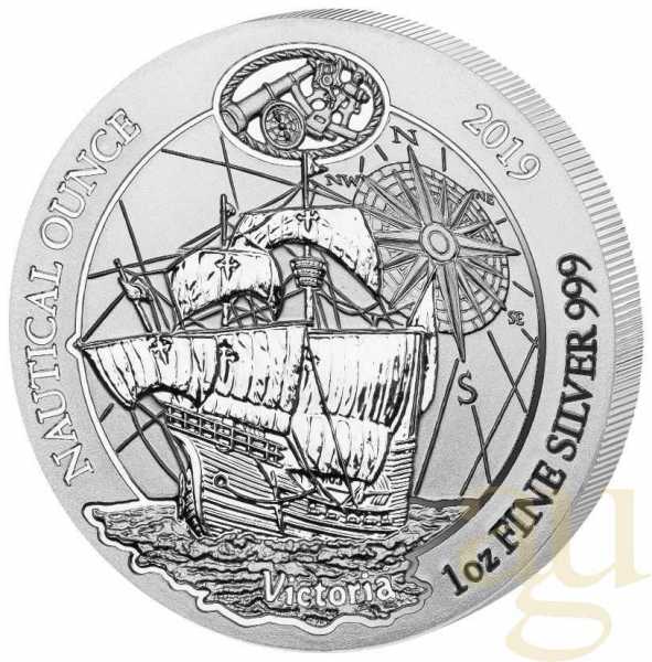 1 Unze Silbermünze Ruanda Nautical Serie - 500 Jahre Victoria 2019
