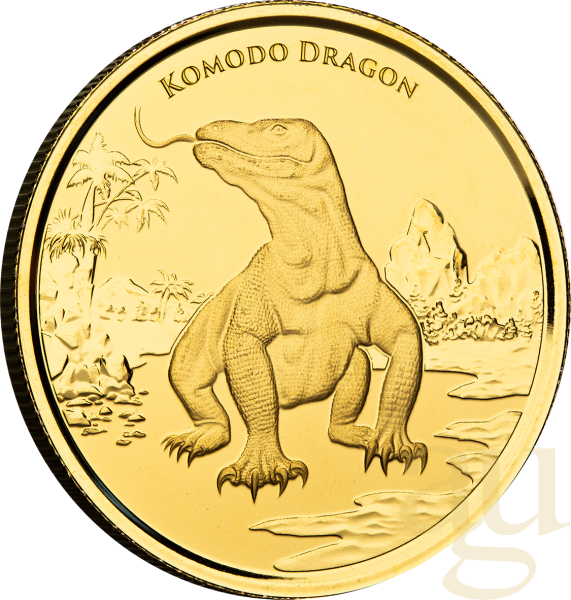 1 Unze Goldmünze Tokelau Komodo Dragon 2022