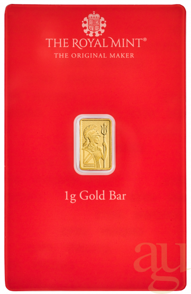 1 Gramm Goldbarren The Royal Mint - Henna