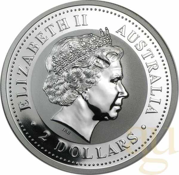 1 Kilogramm Silbermünze Australien Kookaburra 2006