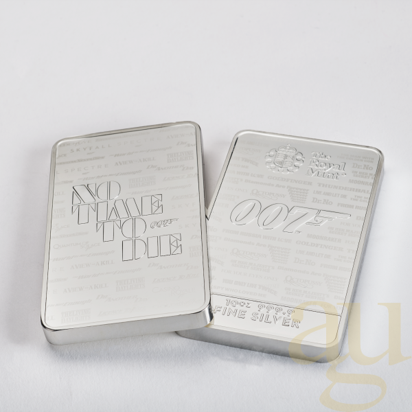 10 Unzen Silberbarren The Royal Mint - James Bond 007 - No Time To Die