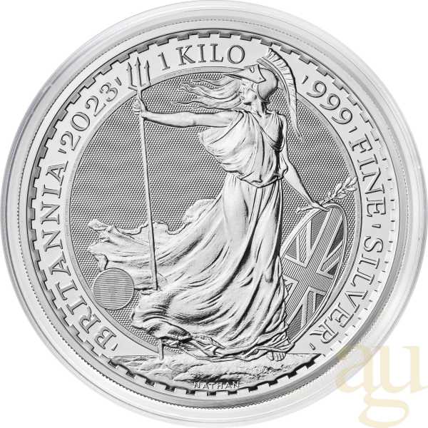 1 Kilogramm Silbermünze Britannia 2023 - Queen Elisabeth