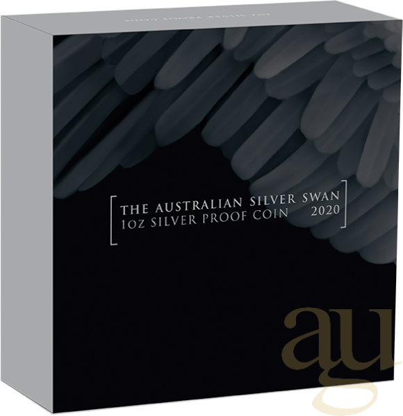 1 Unze Silbermünze Australien Schwan 2020 - polierte Platte