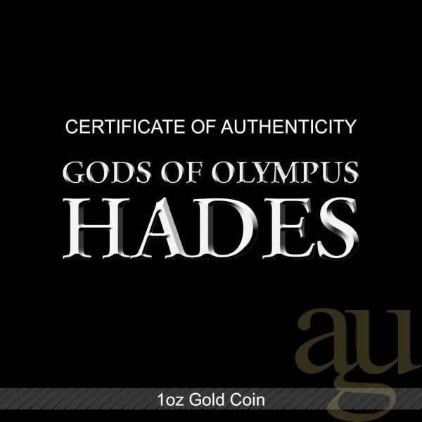 1 Unze Goldmünze Tuvalu - Gods of Olympus - Hades 2021