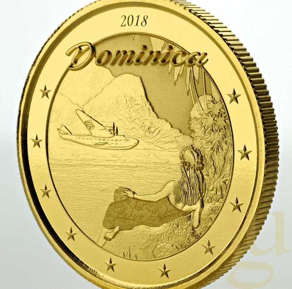 1 Unze Goldmünze EC8 Dominica - The Nature Isle 2018