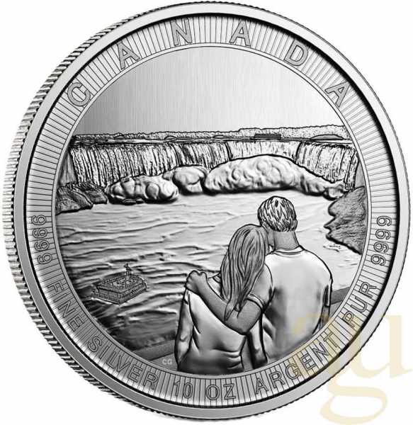10 Unzen Silbermünze Kanada Niagara Falls 2017
