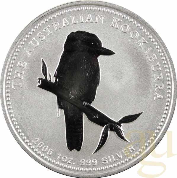 2 Unzen Silbermünze Australien Kookaburra 2005
