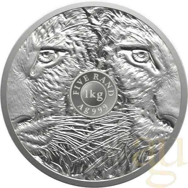 1 Kilogramm Silbermünze Südafrika Big Five Leopard 2023 proof