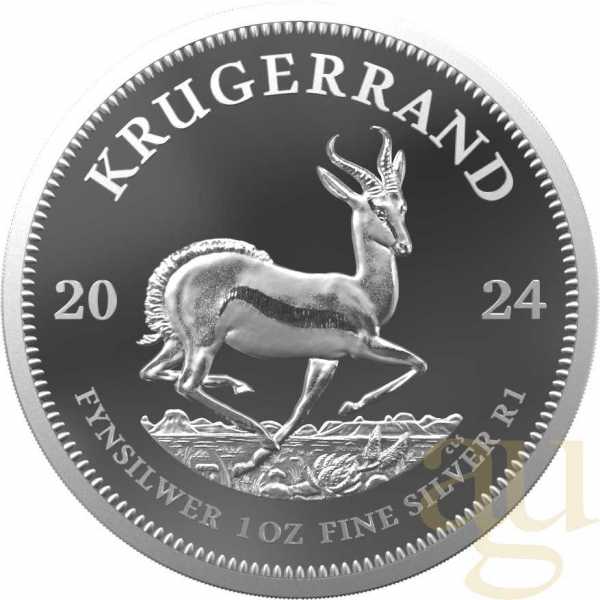 1 Unze Silbermünze Krügerrand 2024 - polierte Platte