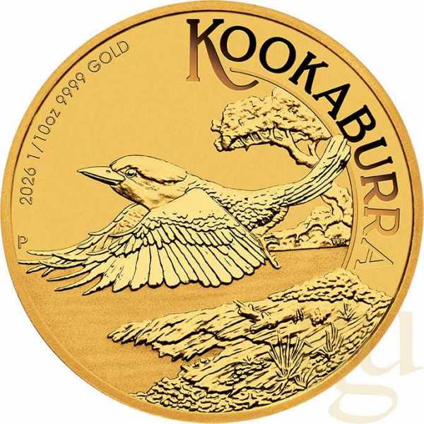 1/10 Unze Goldmünze Australien Kookaburra 2026