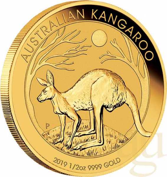 1/2 Unze Goldmünze Australien Känguru 2019