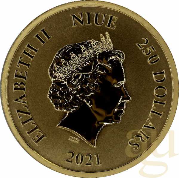 1 Unze Goldmünze Niue Star Wars - Millennium Falcon 2021