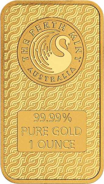 31,1 Gramm Goldbarren Perth Mint - Lunar Schlange
