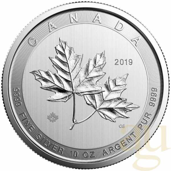 10 Unzen Silbermünze Kanada Magnificent Maple Leaf 2019