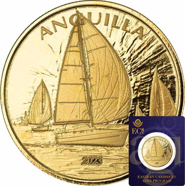1 Unze Goldmünze EC8 Anguilla - Regatta 2023