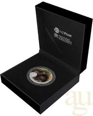 1 Unze Silbermünze Neuseeland Kiwi 2025 - polierte Platte - coloriert