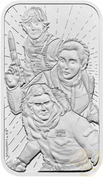 31,1 Gramm Silberbarren The Royal Mint - Star Wars - Light Side