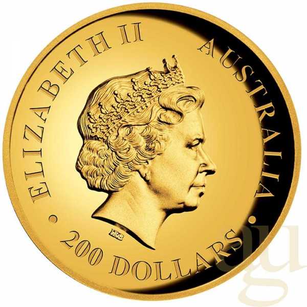 2 Unzen Goldmünze Australien Wedge Tailed Eagle 2016 proof - high Relief Prägung