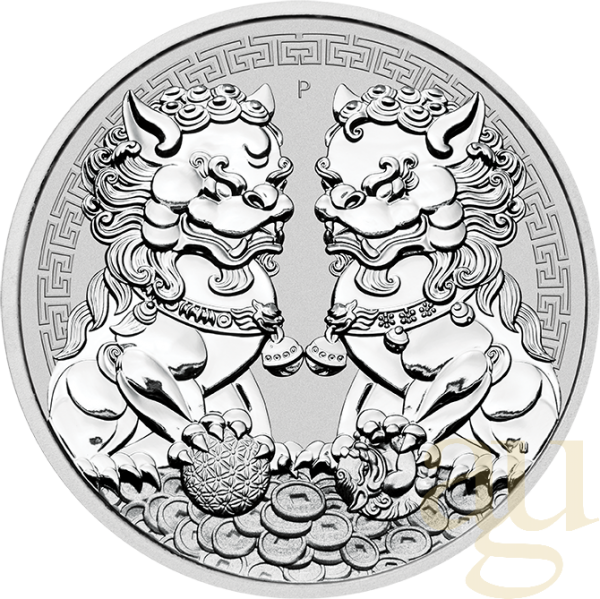 1 Unze Silbermünze Australien Double Pixiu 2020