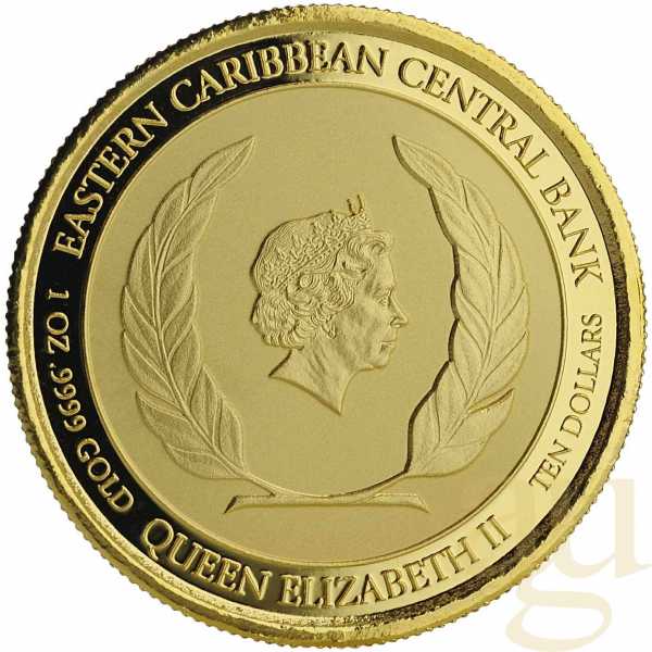 1 Unze Goldmünze EC8 St. Kitts & Nevis - Shipwreck 2021