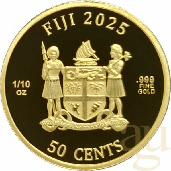 1/10 Unze Goldmünze Fiji Cats 2025 - prooflike