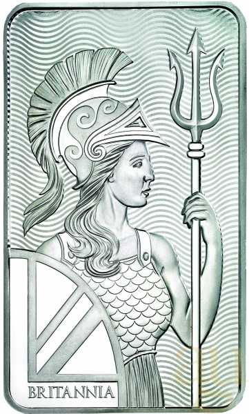 100 Unzen Silberbarren The Royal Mint - Britannia
