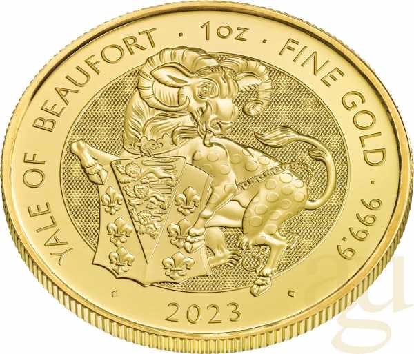 1 Unze Goldmünze Tudor Beasts Yale 2023