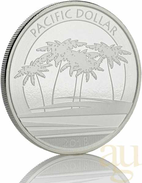 1 Unze Silbermünze Fiji Pacific Dollar 2018