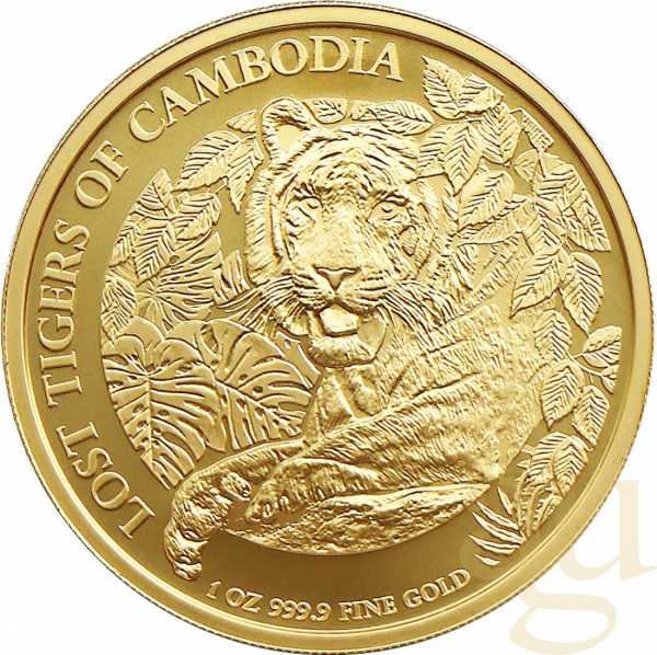 1 Unze Goldmünze Kambodscha Lost Tigers 2023