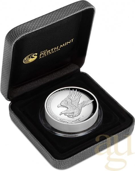 5 Unzen Silbermünze Australien Wedge Tailed Eagle 2015 High Relief - polierte Platte