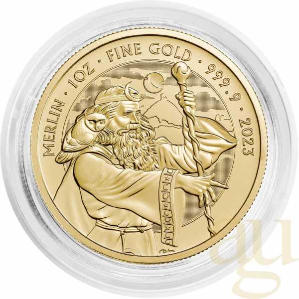 1 Unze Goldmünze Myths and Legends - Merlin 2023