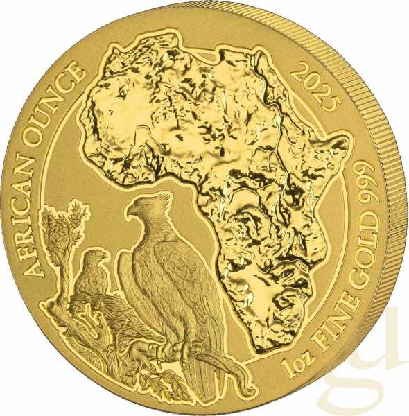 1 Unze Goldmünze Ruanda Kampfadler 2025
