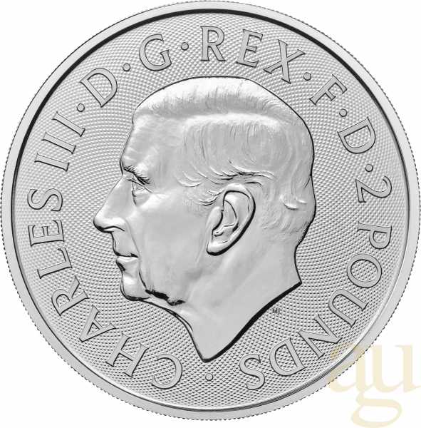 1 Unze Silbermünze Britannia 2024 - regelbesteuert