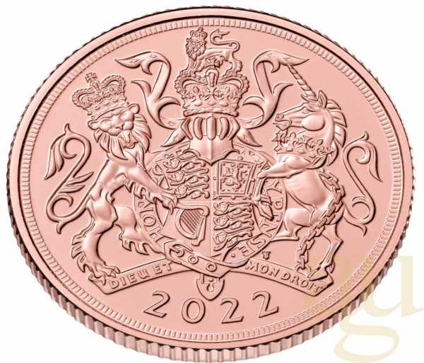 1 Pfund Goldmünze Sovereign Elisabeth 2022
