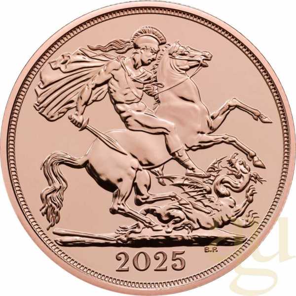 2 Pfund Goldmünze Double Sovereign King Charles 2025