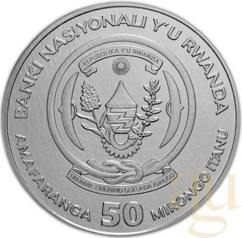 1 Unze Silbermünze Ruanda Nautical Serie - Santa Maria 2017