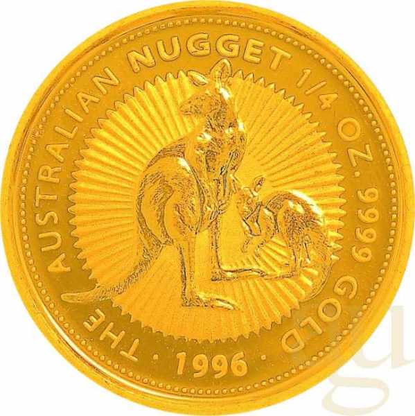 1/4 Unze Goldmünze Australien Känguru 1996