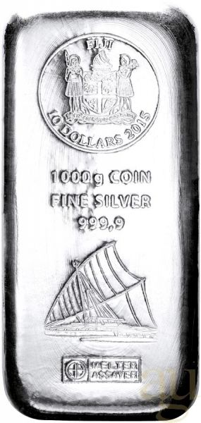 1 Kilogramm Silber Argor Heraeus Fiji Münzbarren