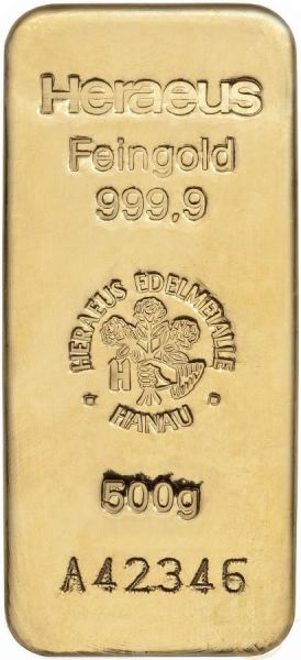 500 Gramm Goldbarren