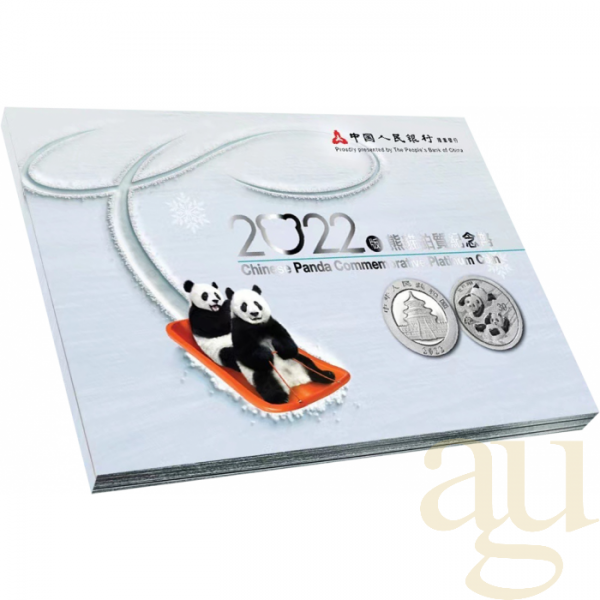 1 Gramm Platinmünze China Panda 2022