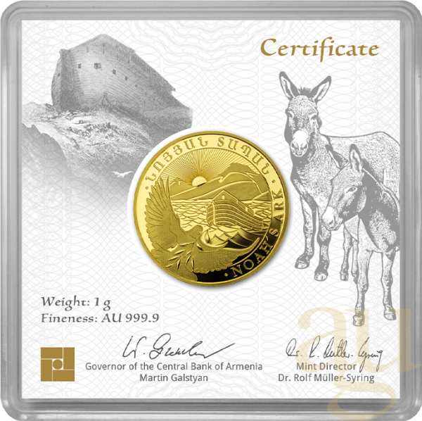 1 Gramm Goldmünze Arche Noah 2023