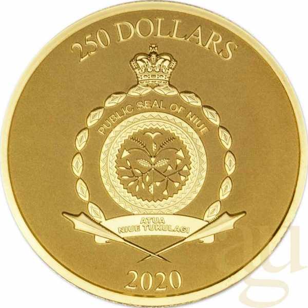 1 Unze Goldmünze Niue Star Wars - The Mandalorian 2020