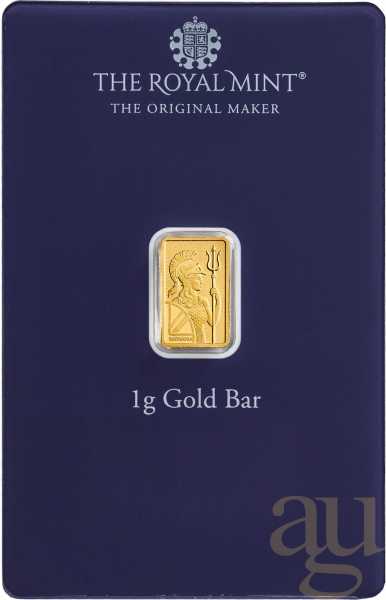 1 Gramm Goldbarren The Royal Mint - Best Wishes