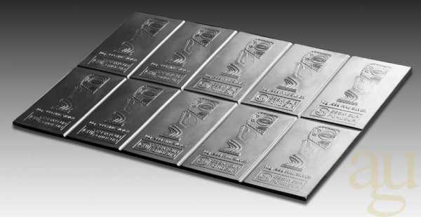 10 x 10g Silber Tafelbarren - Cook Islands CombiCoin